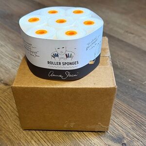 Annie Sloan Roller Sponges with Orange Centers lot of 7 brand new 2”